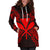 Hawaii Polynesian Hoodie Dress Map Red - Polynesian Pride