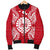 French Polynesia Polynesian Men's Bomber Jacket Map Red White - Polynesian Pride