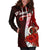 Vanuatu Polynesian Hoodie Dress - Coat Of Arm With Hibiscus - Polynesian Pride