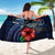 Samoa Polynesian Sarong - Blue Turtle Hibiscus - Polynesian Pride