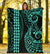 Hawaii Kakau Turquoise Polynesian Premium Blanket - Polynesian Pride