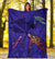 Hawaii Map Kanaka Turtle Premium Blanket - Volcano Style - Galaxy - Polynesian Pride