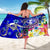 Tonga Sarong - Turtle Plumeria (Blue) - Polynesian Pride