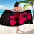 Hawaii Hibiscus Sarong - Turtle Map - Calico Red - Polynesian Pride