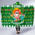 Hawaiian Mele Kalikimaka Santa Claus Pattern Christmas Hooded Blanket - Green - Labo Style - AH Hooded Blanket Green - Polynesian Pride