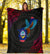 Guam Premium Blanket - KingFisher Bird With Map - Polynesian Pride