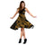 Polynesian Hawaii Midi Dress - Kanaka Maoli Gold Turtle - Polynesian Pride