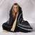 Hawaii Coat Of Arms Hooded Blanket - White - Frida Style - Polynesian Pride