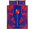 Wallis and Futuna Quilt Bed Set - Wallis and Futuna Coat Of Arms & Polynesian Red Tattoo Style Art - Polynesian Pride