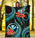 Polynesian Hawaii Premium Blanket - Turquoise Plumeria - Polynesian Pride