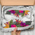 American Samoa Sneakers Hibiscus Polynesian White Pattern - Polynesian Pride