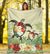 Hawaii Turtle Flowers Coconut Tree Leaf Premium Blanket - Polynesian Pride