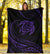 Hawaii Turtle Premium Blanket - Purple - Frida Style - Polynesian Pride