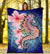 Hawaii Polynesian Pink Hibiscus Seahorse Premium Blanket - Polynesian Pride