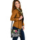 Tonga Polynesian Shoulder Handbag - Summer Plumeria (Black) - Polynesian Pride