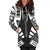 Society Islands Hoodie Dress - Polynesian Tattoo Black - Polynesian Pride