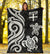 Fiji Polynesian Premium Blanket - White Tentacle Turtle - Polynesian Pride