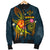 Kosrae Polynesian Men's Bomber Jacket - Legend of Kosrae (Blue) - Polynesian Pride