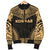 Kosrae Polynesian Chief Women'S Bomber Jacket - Gold Version - Polynesian Pride