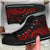 Cook Islands High Top Canvas Shoe - Red Tentacle Turtle - Polynesian Pride