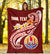 Tahiti Personalised Premium Blanket - Tahiti Seal Polynesian Patterns Plumeria - Polynesian Pride