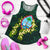 Guam Polynesian Women Racerback Tank - Ti Leaf Lei Turtle - Polynesian Pride