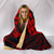 Hawaii Kakau Red Polynesian Hooded Blanket - Polynesian Pride