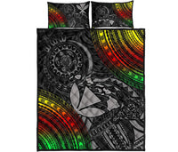Hawaii Polynesian Quilt Bed Set - Kanaka Maoli Hawaiian Map - Polynesian Pride