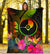 YAP Polynesian Premium Blanket - Hibiscus and Banana Leaves - Polynesian Pride