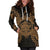 Palau Polynesian Hoodie Dress Map Gold - Polynesian Pride