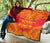 Marquesas Islands Premium Quilt - Marquesas Islands Tiki Face Polynesian Chief Red Version - Polynesian Pride