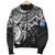 Kosrae Polynesian Bomber Jacket (Men) - White Turtle - Polynesian Pride