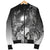 Marshall Islands Custom Personalised Men's Bomber Jacket - Humpback Whale with Tropical Flowers (White) - Polynesian Pride