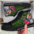 Tahiti High Top Shoes - Turtle Plumeria Banana Leaf - Polynesian Pride