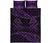 Aotearoa Quilt Bed Set Purple Maori Manaia With Silver Fern - Polynesian Pride