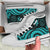 Palau High Top Canvas Shoes - Turquoise Tentacle Turtle - Polynesian Pride