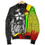 Samoa Polynesian Men's Bomber Jackets Reggae - Turtle With Hook - Polynesian Pride