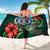 Northern Mariana Islands Polynesian Sarong - Green Turtle Hibiscus - Polynesian Pride