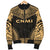 Northern Mariana Islands Polynesian Chief Men's Bomber Jacket - Gold Version - Polynesian Pride