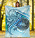 American Samoa Premium Blanket - Polynesian Turtle Under The Sea - Polynesian Pride