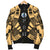 Federated States Of Micronesia Men Bomber Jackets - Polynesian Tattoo Gold - Polynesian Pride