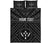 Kosrae Personalised Quilt Bed Set - Kosrae Flag In Polynesian Tattoo Style (Black) - Polynesian Pride