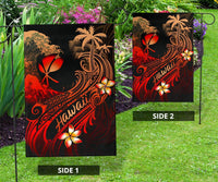 Hawaii Polynesian Flag - Plumeria Flowers And Waves - Polynesian Pride