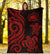 Samoa Polynesian Premium Blanket - Red Tentacle Turtle - Polynesian Pride