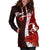 Yap Polynesian Custom Personalised Hoodie Dress - Coat Of Arm With Hibiscus - Polynesian Pride