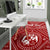 Tonga Personalised Area Rug - Tonga Seal With Polynesian Tattoo Style (Red) - Polynesian Pride