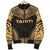 Tahiti Polynesian Chief Men's Bomber Jacket - Gold Version - Polynesian Pride