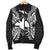 Papua New Guinea Polynesian Men's Bomber Jacket Map Black - Polynesian Pride