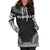 Tuvalu Women's Hoodie Dress - Polynesian Black Chief - Polynesian Pride