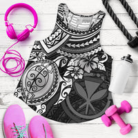 Polynesian Hawaii Women's Racerback Tank - White Turtle White - Polynesian Pride